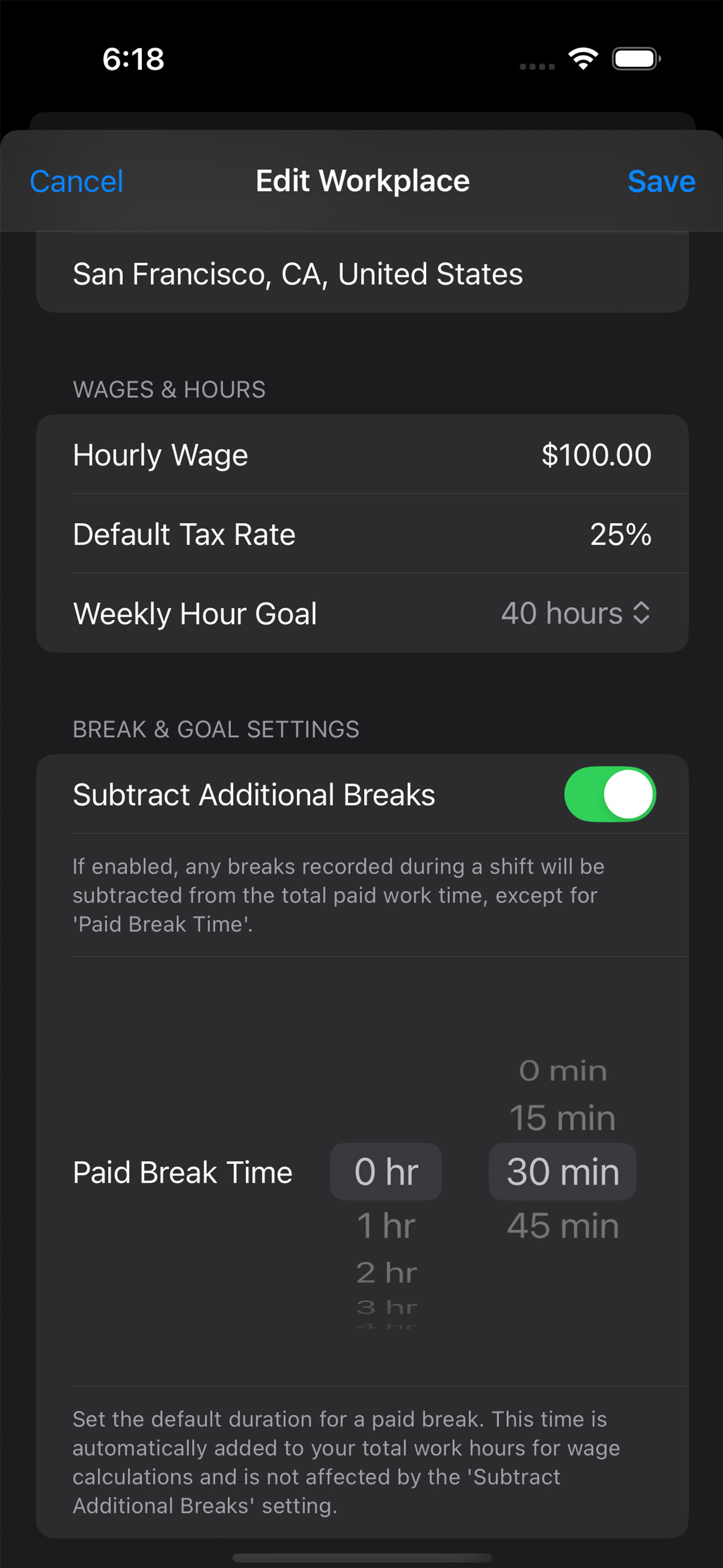 Clock Out screenshot 1
